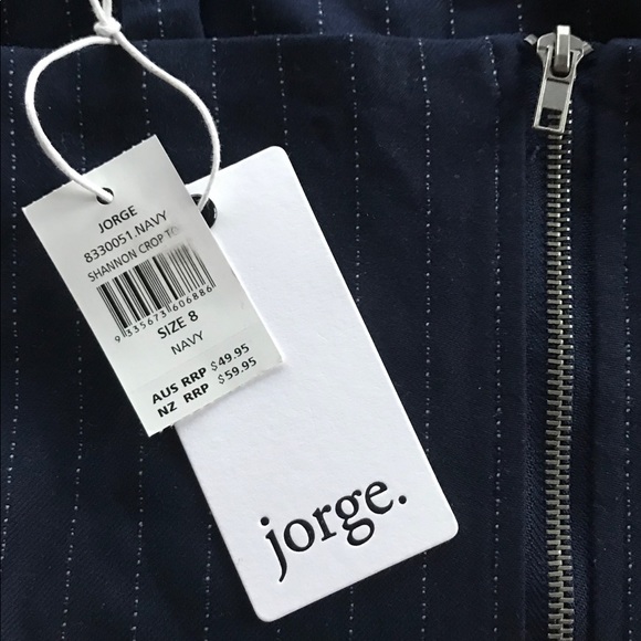 Navy crop top - Picture 3 of 3